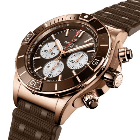 breitling super chronomat gold|Breitling gold bezel.